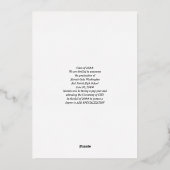 Elegant Script 4 Foto Afstudeer Uitnodiging (Achterkant)