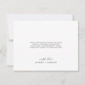 Elegant script 4 Photo Collage Wedding Bedankkaart (Achterkant)