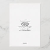 Élégant Script 4 Photo Graduation Faire-part (Verso)