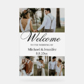 élégant script 4 photos accueil mariage élégant (Recto)