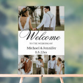 élégant script 4 photos accueil mariage élégant (Neutre)