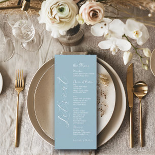 Élégant Script 4x9" Mariage Table de marée Menu