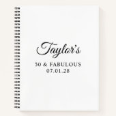 Elegant Script 50 & Fabulous Gast Notitieboek (Voorkant)