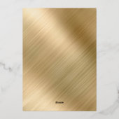 Elegant Script 50th Wedding Jubileum Folie Uitnodiging (Achterkant)