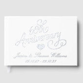 Élégant Script 60e Anniversaire de Mariage de Diam (Recto)