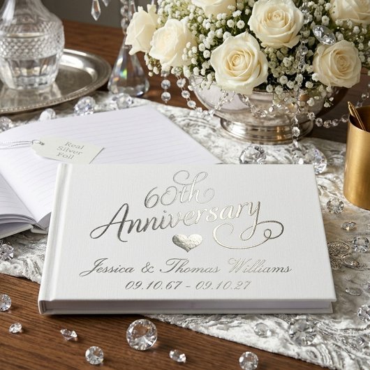 Elegant Script 60th Diamond Wedding Anniversary