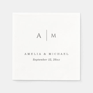 Elegant Script Aangepaste bruiloft servetten