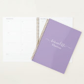 Elegant script | Aangepaste naam | Lavendelplanner Planner (Display)