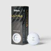 Elegant script Aangepaste paar namen Golfballen (Verpakking)