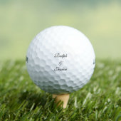 Elegant script Aangepaste paar namen Golfballen (Insitu Shirt)