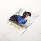 Elegant script | Aankondiging van moderne Afstudee (Gedraaid)