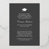 Elegant script | Aankondiging van moderne Afstudee (Achterkant)