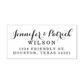 Elegant Script-adres Zelfinktende Stempel (Design)