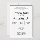 Elegant Script Afbeeldingen voor jubileum elk jaar Kaart (Achterkant)