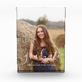 Elegant script "Afstuderen" Aangepast Fotoblokken (Voorkant)