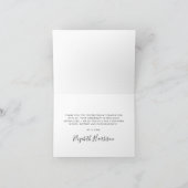 Elegant Script Afstuderen Bedankkaart (Binnen)