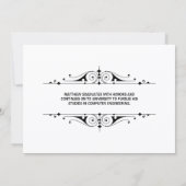 Elegant script Afstuderen Kaart (Achterkant)