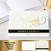 Elegant script Afstuderen Luxury Real Gastenboek