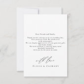 Elegant script and modern photo bedankkaart (Achterkant)