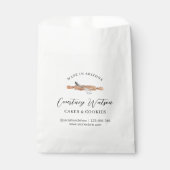Élégant Script Aquarelle Whisk Boulangerie Sacs en (Devant)
