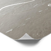 Élégant Script Beach thème Mariage Affiche de bien (Coin)