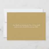 Elegant Script Bedankt Goud Liefde Harten Confetti (Achterkant)