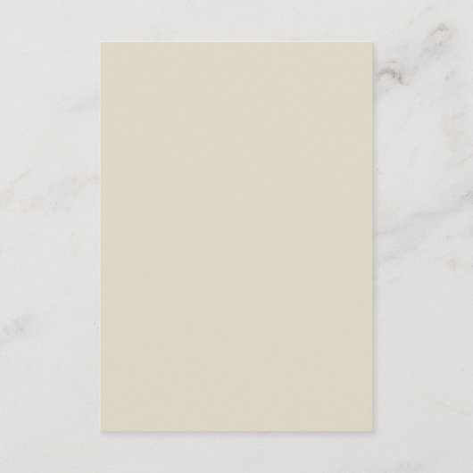 Elegant script beige houtskool formeel de bruiloft informatiekaartje (Achterkant)