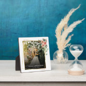 Elegant Script Black and White Wedding Fotoplaat (Insitu)