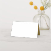 Elegant Script Black en White Gold Border (Achterkant)