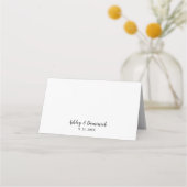 Elegant Script Black Wedding Table Seating Chart (Achterkant)