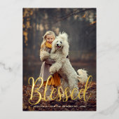 Élégant Script Blessé Noël Vacances (Recto)