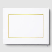 Elegant script bloeit kalligrafie bruiloft gastenboek (Achterkant)