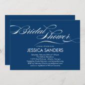Élégant Script Bridal Shower Invitation (Devant / Derrière)
