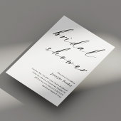 Élégant Script Bridal Shower Invitation Minimalist