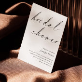 Élégant Script Bridal Shower Invitation Minimalist