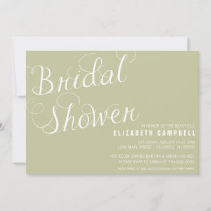 Élégant Script Bridal Shower Invitations