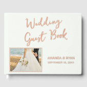 Élégant Script Bride Groom Mariage photo (Recto)