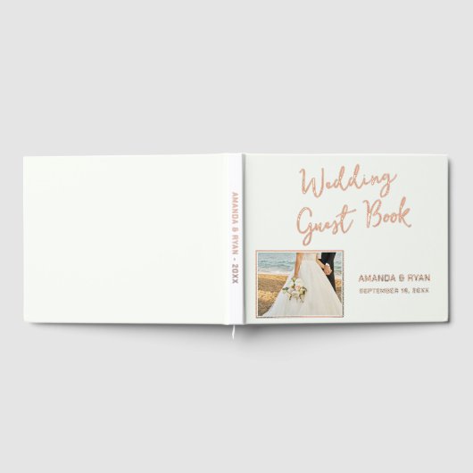 Élégant Script Bride Groom Mariage photo (Complet)