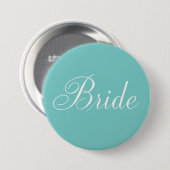 Elegant script "Bride" Ronde Button 7,6 Cm (Voorkant /achterkant)