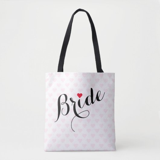 Elegant Script Bride Vrijgezellenfeest Wedding Par Draagtas (Voorkant)