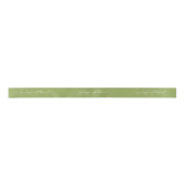 Elegant Script Bruid Bruidegom Namen groen Lint (Voorkant)