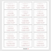 Elegant Script Bruiloft Gast Adres Label (Vel)