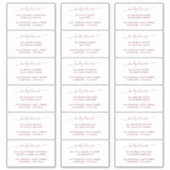 Elegant Script Bruiloft Gast Adres Label (Voorkant)