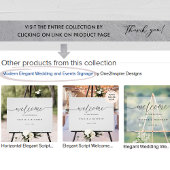 Elegant Script bruiloft gunsten Frosted stijl Acryl Bord