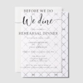 Elegant Script bruiloft repetitie diner Vellum Uitnodigingen (Offset (Uitnodiging))