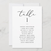 Elegant Script Bruiloft Zitkaart Kaart (Voorkant)