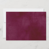 Elegant Script | Burgundy en Goud Save The Date (Achterkant)