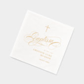 Élégant Script Calligraphie Genre Baptême neutre (Gauche)