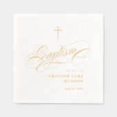 Élégant Script Calligraphie Genre Baptême neutre (Recto)