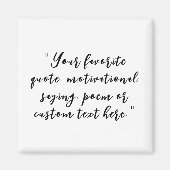 Elegant Script Calligraphy Aangepaste offerte Magneet (Voorkant)